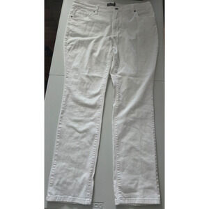 Faded Glory White Straight Leg Jeans - Size 18W
